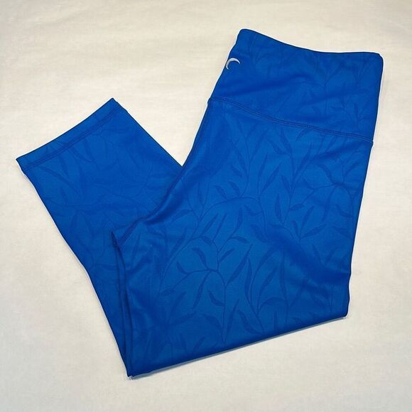 Zyia Active Leggings Willow High Rise Cropped Blue Size 8-10 - Picture 9 of 9